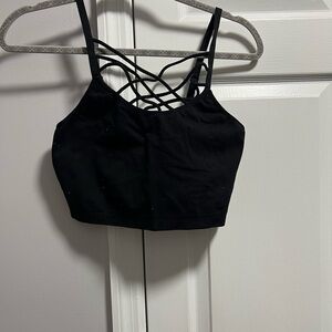 Forever 21 Black Strappy Bra Top